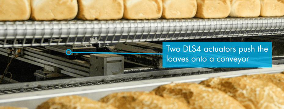 HepcoMotion - HepcoMotion’s ‘Fit and Forget’ Actuators Provide a Low Maintenance Solution in a High Duty Bread Manufacturing Application
