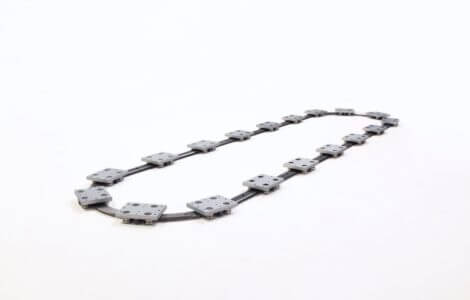 PRT2 Curved Rail Track Conveyor System Close Up
