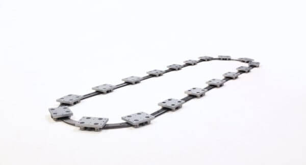 PRT2 Curved Rail Track Conveyor System Close Up