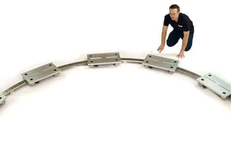 Large Diameter Curved Rails, Ring Guides and Track Systems Scale