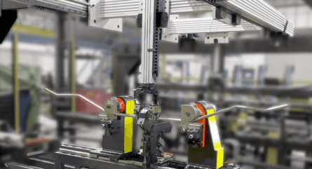 HepcoMotion - Wheelbarrow Frame Bending Application | HGS Gantry System