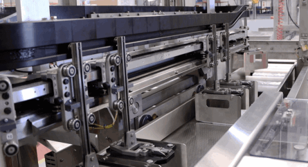 HepcoMotion - Food Collating and Packaging System | GFX Guidance System for Beckhoff XTS